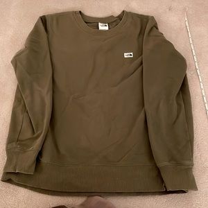 The North face green sweatshirt